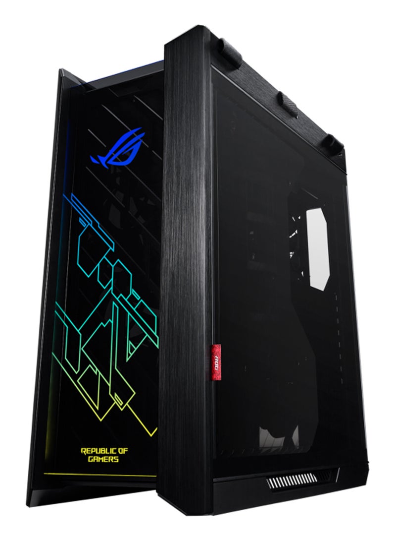 ASUS ROG Strix Helios Mid-Tower Gaming Case, Tempered Glass & Aluminum, Aura Sync RGB Front Panel, Vertical & Horizontal GPU Support, Headphone & Mic Ports, Advanced Cable Management, PSU Shroud, Black | 90DC0020-B39000 Black - Image 4