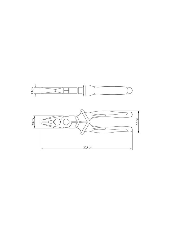 TRAMONTINA - 8-inch Pliers 1.000 V Insulated Combination Multicolour - Image 1