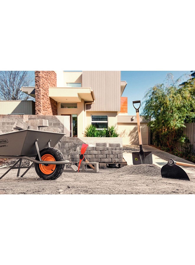 TRAMONTINA - Wheelbarrow Extraforte with Gray Metal Heavy-duty Bucket 65L Metallic Handle and Pneumatic Tire Grey 65Liters - Image 1