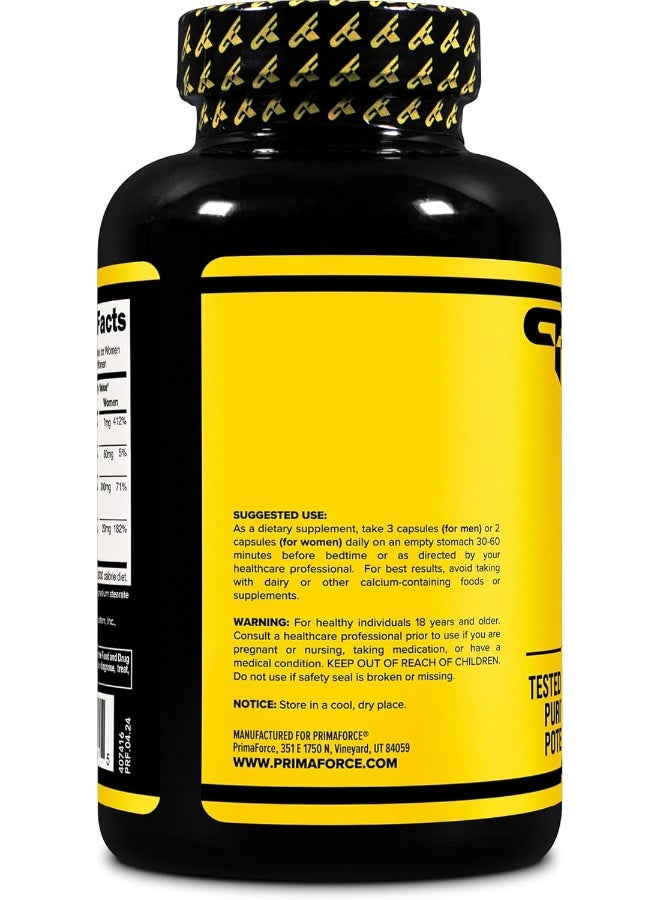 بريما فورس كبسولات ZMA النباتية 180-كبسولة - Image 3