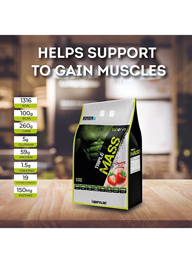 Laperva - Triple Mass Gainer Milk Chocolate Protein Powder-6 Kg - Image 1