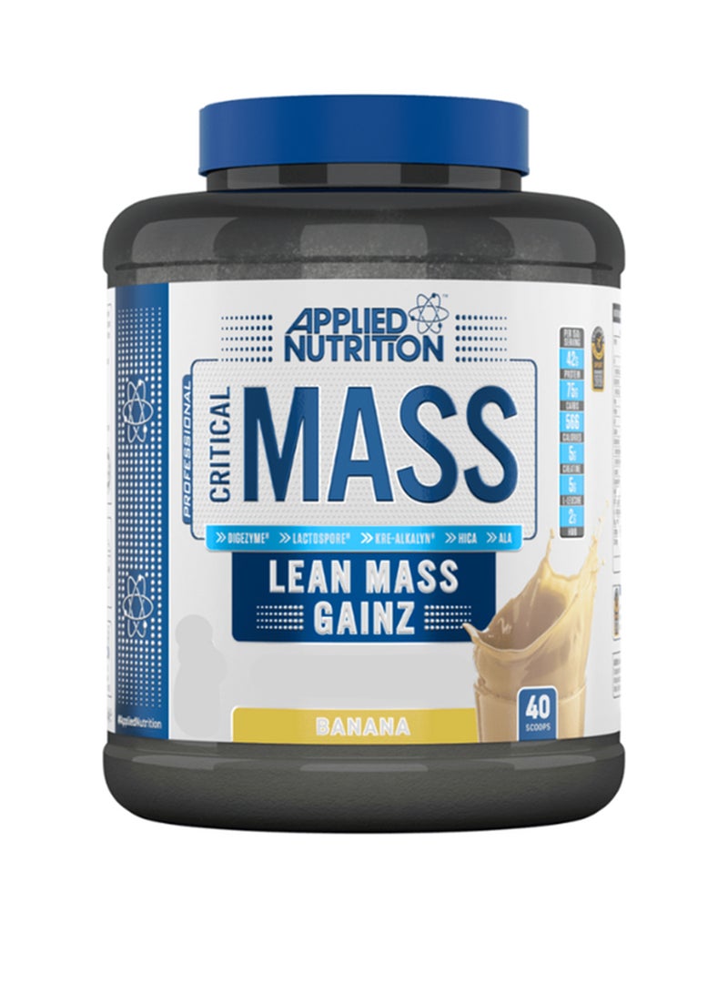 Applied Nutrition - Critical Mass Lean Gainz Banana Protein Powder -40 Scoops-2.4Kg - Image 1
