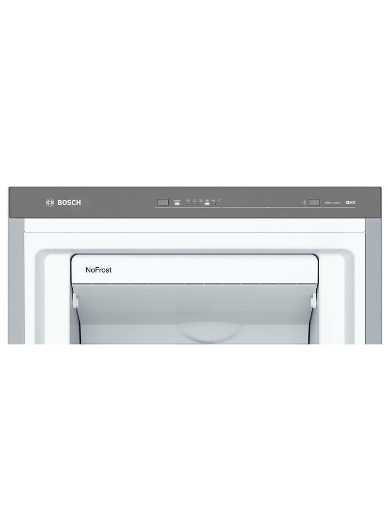 BOSCH - Free-Standing Freezer with NoFrost, with Big Box Drawer for Larger Food Items 255 L 0 W GSN36VL3PG Stainless Steel - Image 1