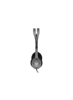 Logitech H110 Head-Mounted Stereo Headset With Adjustable Noise Reduction Microphone Grey  - Image 3