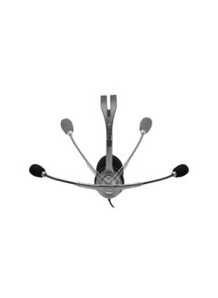 Logitech H110 Head-Mounted Stereo Headset With Adjustable Noise Reduction Microphone Grey  - Image 4
