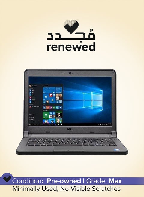 Renewed - Latitude 3350 (2014) Laptop With 13.3-inch Display,Intel Core i3 Processor/5th Gen/4GB RAM/128GB SSD/Intel HD Graphics Black English Black English Black