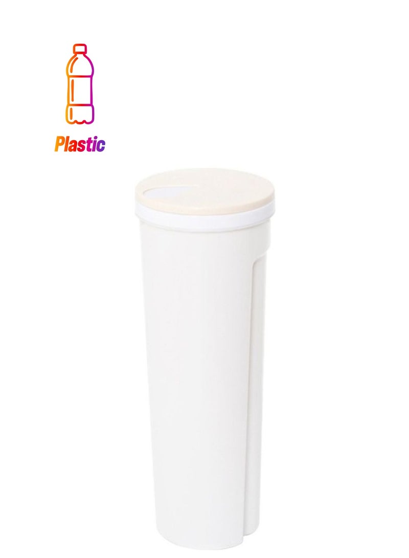 Noodle Storage Box White/Pink 10.5x8.5x28.7cm - Image 1