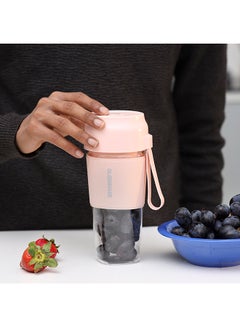 Rechargeable Portable Blender Mixer Juicer, High Speed Powerful Copper Motor With Safety Lock, 300 ml 40 W OMSB2439 Pink/Clear - pnsku/N48692606A/45/_/1737990137/28b64d95-2264-40b4-9e51-567a9c690c6b