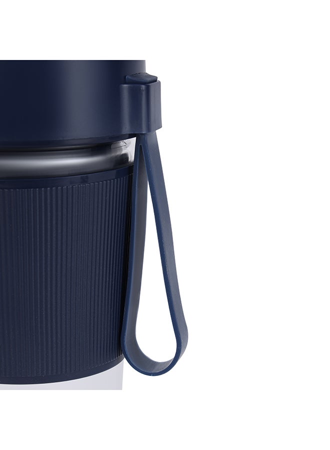 Rechargeable Portable Blender Mixer Juicer, High Speed Powerful Copper Motor With Safety Lock, 300 ml shaker 300 ml 40 W OMSB2439 Blue/Clear