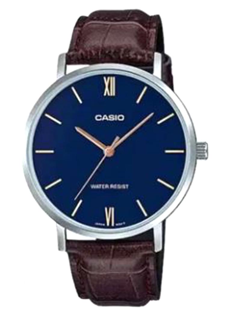 CASIO Men's Casio Men's Water Resistant Analog Watch MTP-VT01L-2BUDF - Image 1