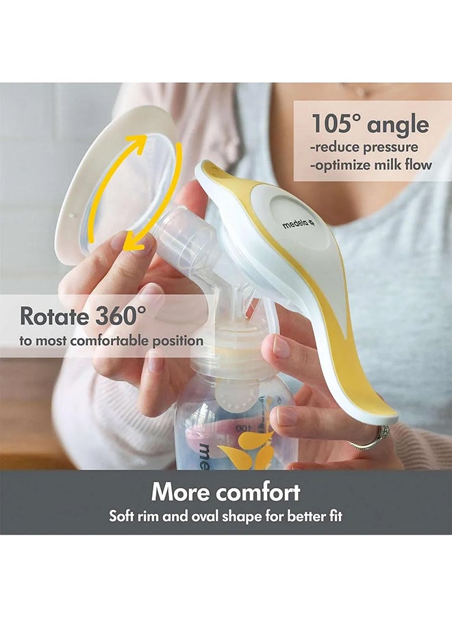 Medela - Manual Breast Pump, Harmony Single Hand Breast Pump With Flex Breast Shields For More Comfort And Expressing More Milk - Image 1