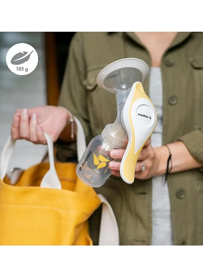 Medela Harmony Manual Breast Pump, 150ml , Compact Swiss Design with PersonaFit Flex Shields and Medela's 2-Phase Expression Technology