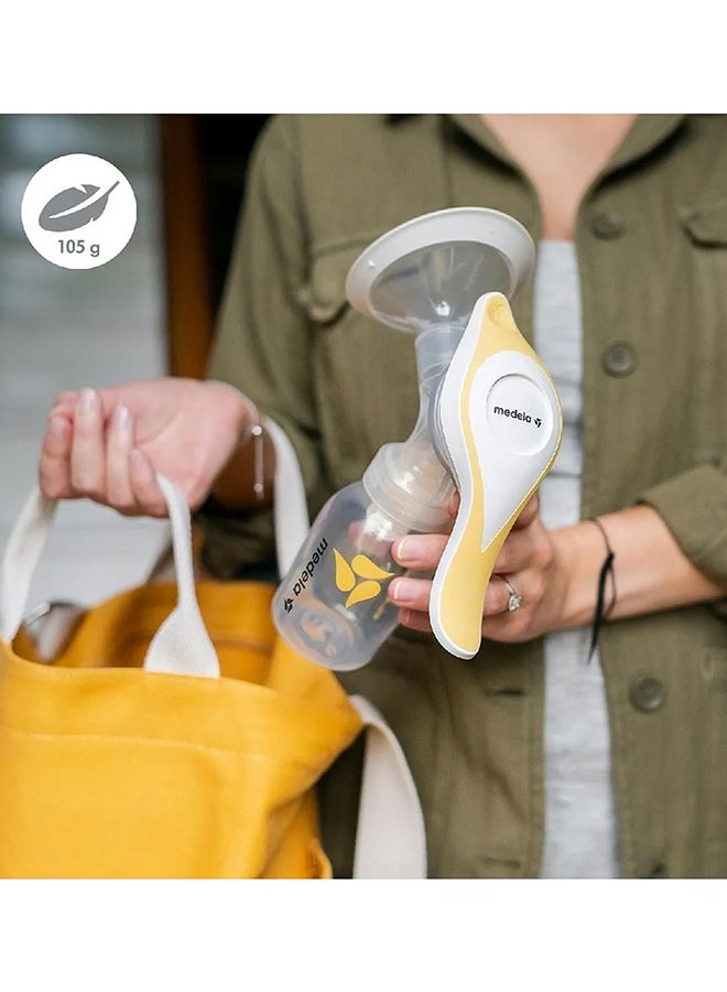 Medela - Manual Breast Pump, Harmony Single Hand Breast Pump With Flex Breast Shields For More Comfort And Expressing More Milk - Image 1