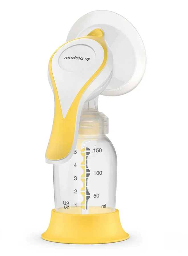 Medela Harmony Manual Breast Pump, 150ml , Compact Swiss Design with PersonaFit Flex Shields and Medela's 2-Phase Expression Technology