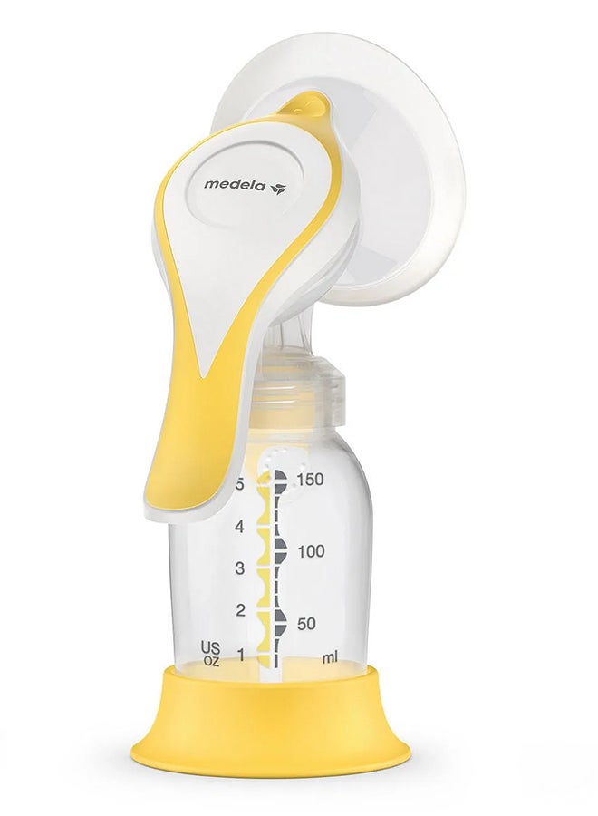 Medela Harmony Manual Breast Pump, 150ml , Compact Swiss Design with PersonaFit Flex Shields and Medela's 2-Phase Expression Technology - Image 1