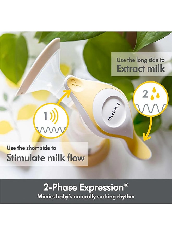 Medela Harmony Manual Breast Pump, 150ml , Compact Swiss Design with PersonaFit Flex Shields and Medela's 2-Phase Expression Technology - Image 3