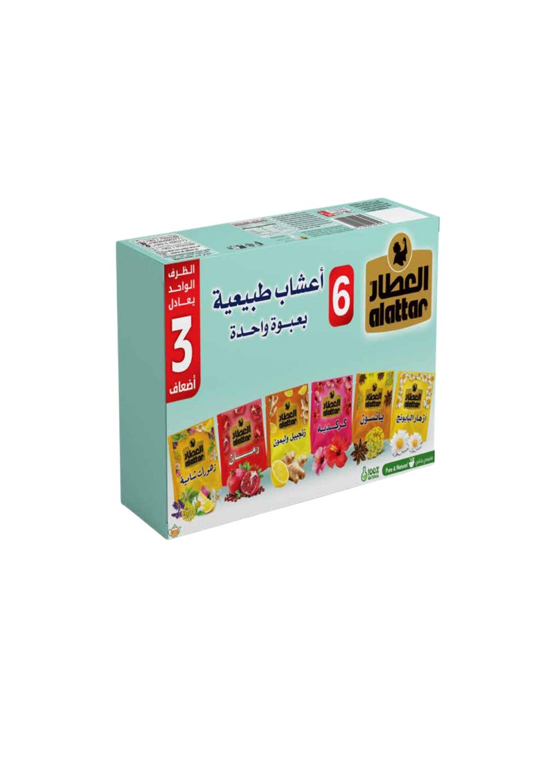 6 In 1 Natural Herbs Tea 24 Tea Bags 36grams
