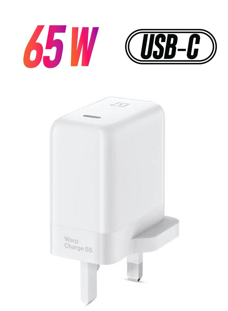 OnePlus Warp Charge Adapter Port Type USB-C White - Image 1