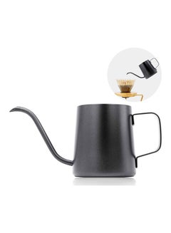 MIBRU V60 Pour Over Kettle Goose Neck Long Narrow Spout With Lid Drip Coffee Tea Pot Pitcher Black 350ml  - Image 1