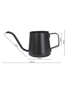 MIBRU V60 Pour Over Kettle Goose Neck Long Narrow Spout With Lid Drip Coffee Tea Pot Pitcher Black 350ml  - Image 3