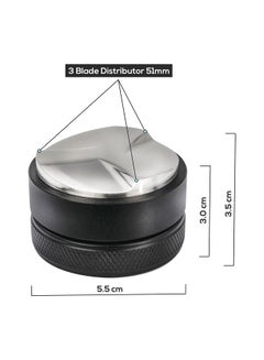 MIBRU Coffee Distributor 51Mm Espresso Coffee Tamper Compatible With Delonghi Dedica Portafilter Black 51mm  - Image 5