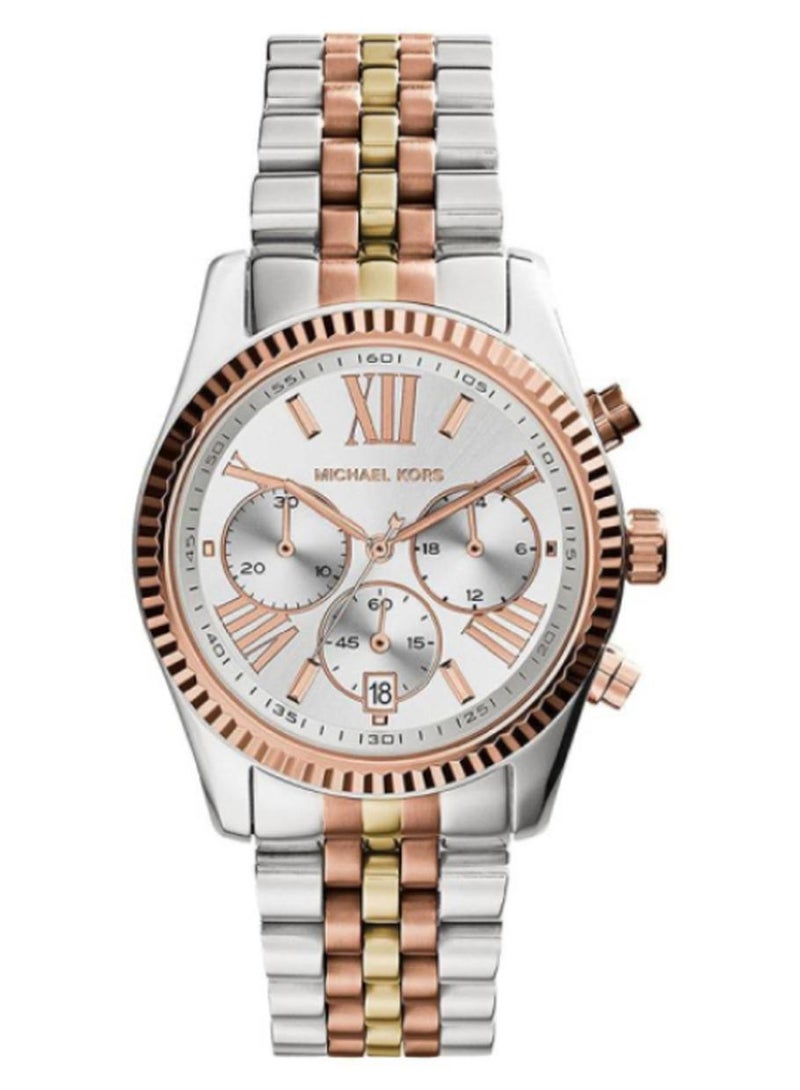 مايكل كورس ساعة يد كرونوغراف ومصنوعة من الستانلس ستيل طراز MK5735 للنساء - Image 1