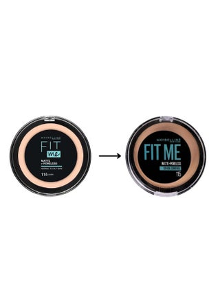 Fit Me Matte + Poreless Powder 12H Oil Control 12g 115 Ivory - view 4