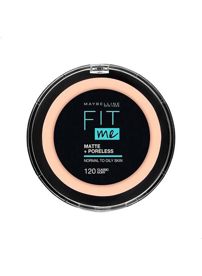 MAYBELLINE YORK Fit Me Matte & Poreless Powder 120 Classic Ivory