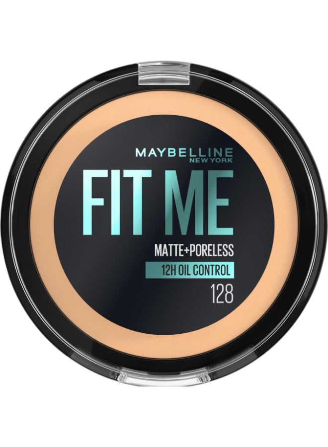 ميبلين نيويورك بودرة فيت مي مات آند بورلس 128 بيج فاتح دافئ - Image 1