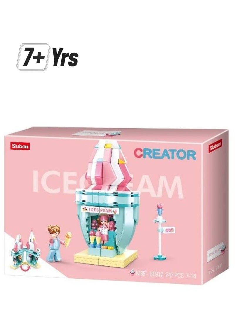 Sluban M38-B0917 247-Piece Ice Cream Food Center 247 7+ Years - Image 1