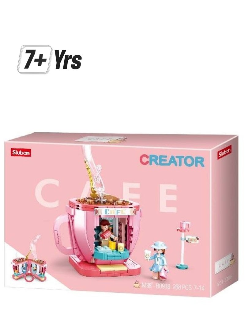 Sluban M38-B0918 268-Piece Coffee Shop Food Center 268 7+ Years - Image 1