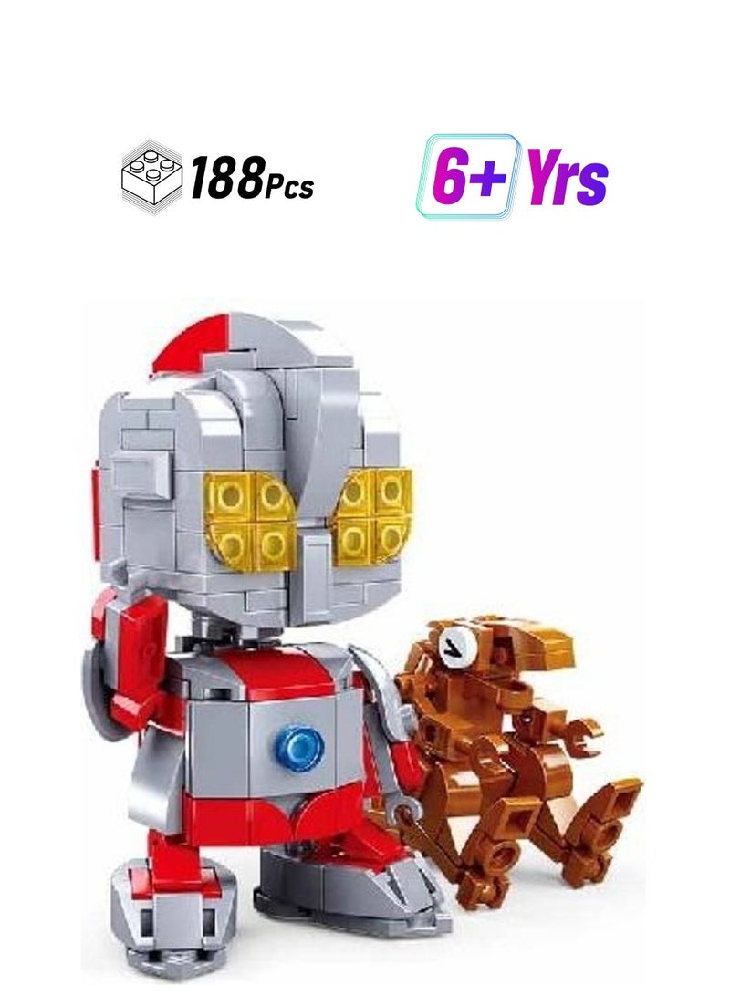 Sluban M38-B0761Q 188-Piece Qbricks Boy Robot 188 6+ Years - Image 1