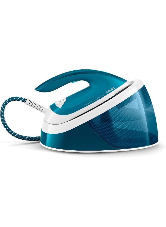 Philips PerfectCare Compact Essential Steam Generator Iron - 2400W, 120g/min Continuous Steam, 1.3L, OptimalTEMP Technology, Blue/White - GC6815/26 1.3 L 2400 W GC6815/26 Blue/White - Image 5
