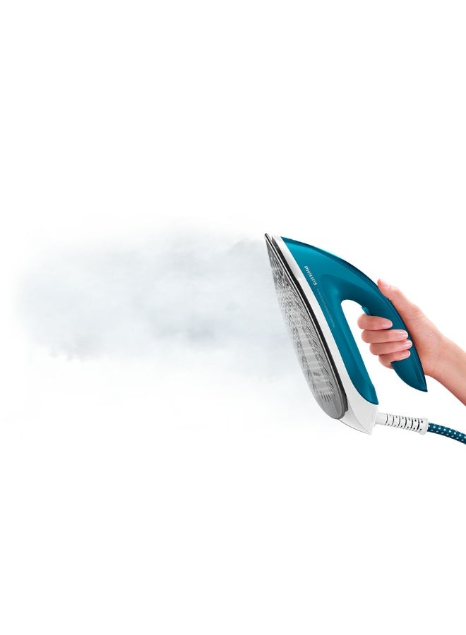 Philips PerfectCare Compact Essential Steam Generator Iron - 2400W, 120g/min Continuous Steam, 1.3L, OptimalTEMP Technology, Blue/White - GC6815/26 1.3 L 2400 W GC6815/26 Blue/White - Image 3