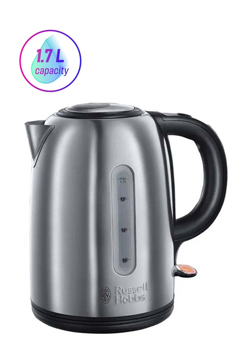Russell Hobbs - Snowdon Kettle , Stainless Steel, Rapid Boil, Perfect Pour, Auto Shut-Off, Cordless 1.7 L 3000 W 20441 Silver - Image 1