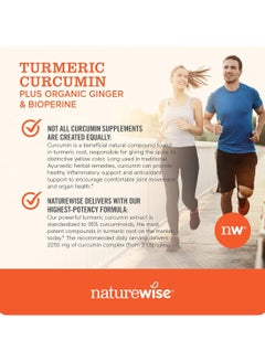 NatureWise Curcumin Turmeric Plus Ginger & BioPerine* 180 Vegan Capsules  - Image 4