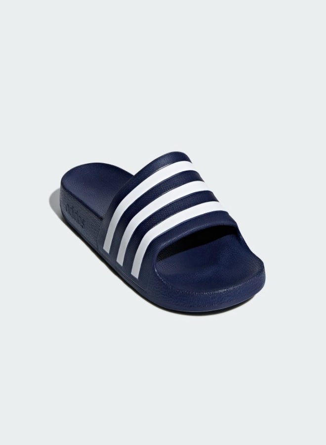 Adidas Adilette Aqua Slides Dark Blue/Cloud White  - Image 2
