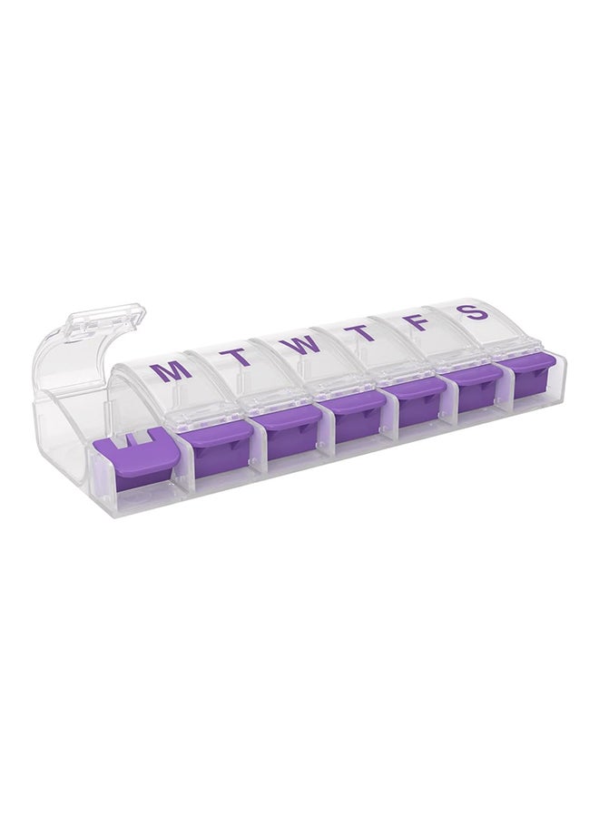 Ezy Dose Pushbutton 7 Day Pill Panner Assorted Medium 1 Unit  - Image 1