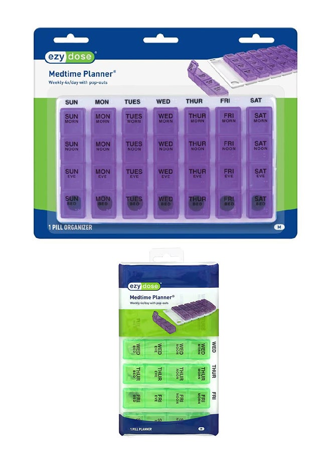 Apothecary Ezy Dose Weekly / One-Day-At-A-Time Medication Organizer - Assorted - Image 1