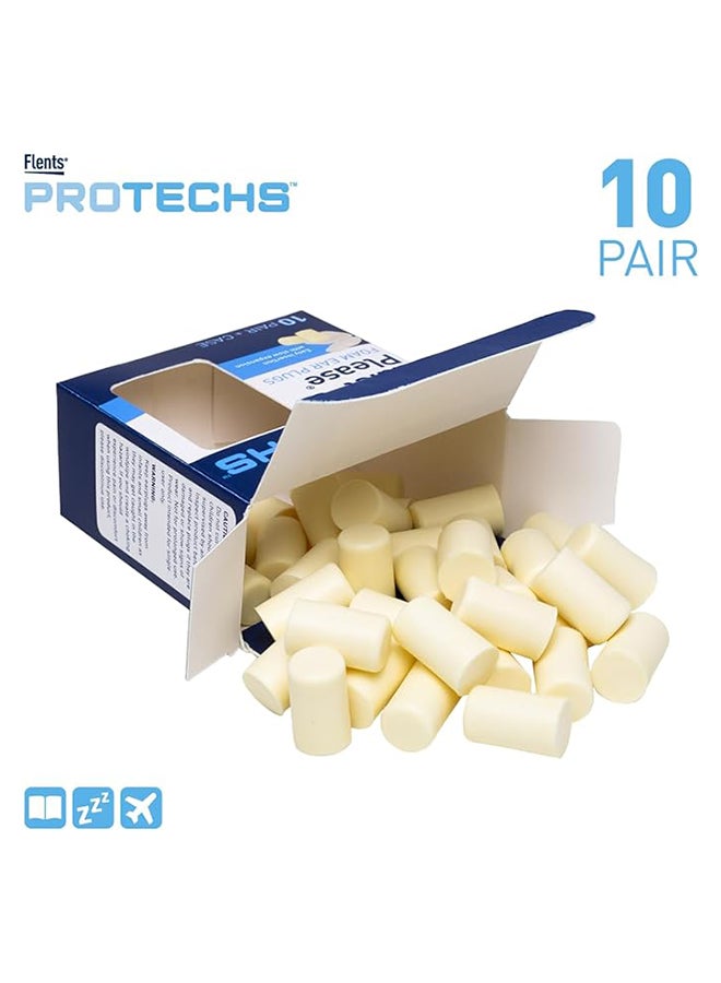 إيزي دوز سدادات أذن فوم مريحة هادئة من فضلك للنوم بشكل أفضل طبيعياً 10 أزواج - Image 2