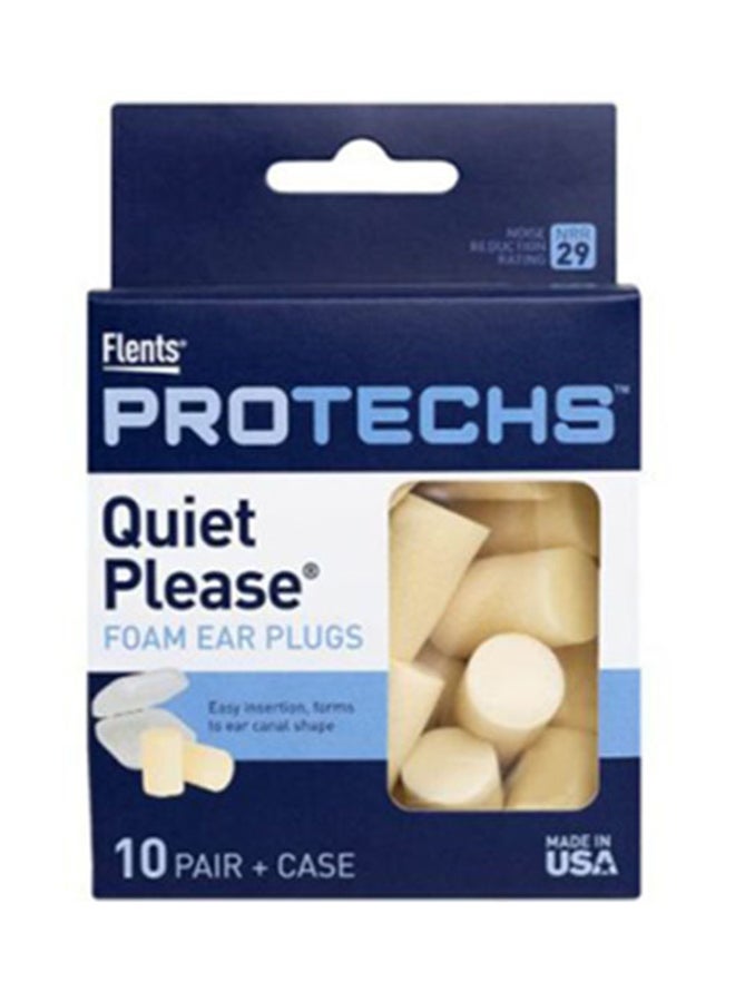 إيزي دوز سدادات أذن فوم مريحة هادئة من فضلك للنوم بشكل أفضل طبيعياً 10 أزواج - Image 1