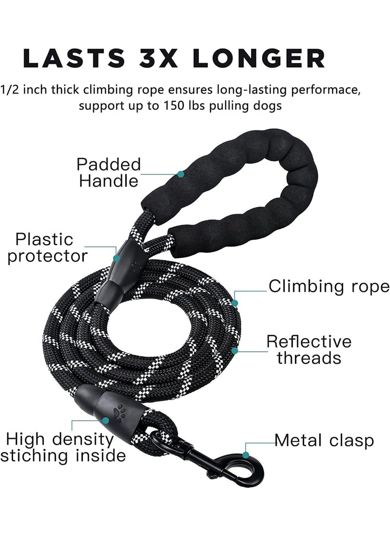 Mumoo Bear Strong Dog Leash With Comfortable Padded Handle Black 200grams - Image 2