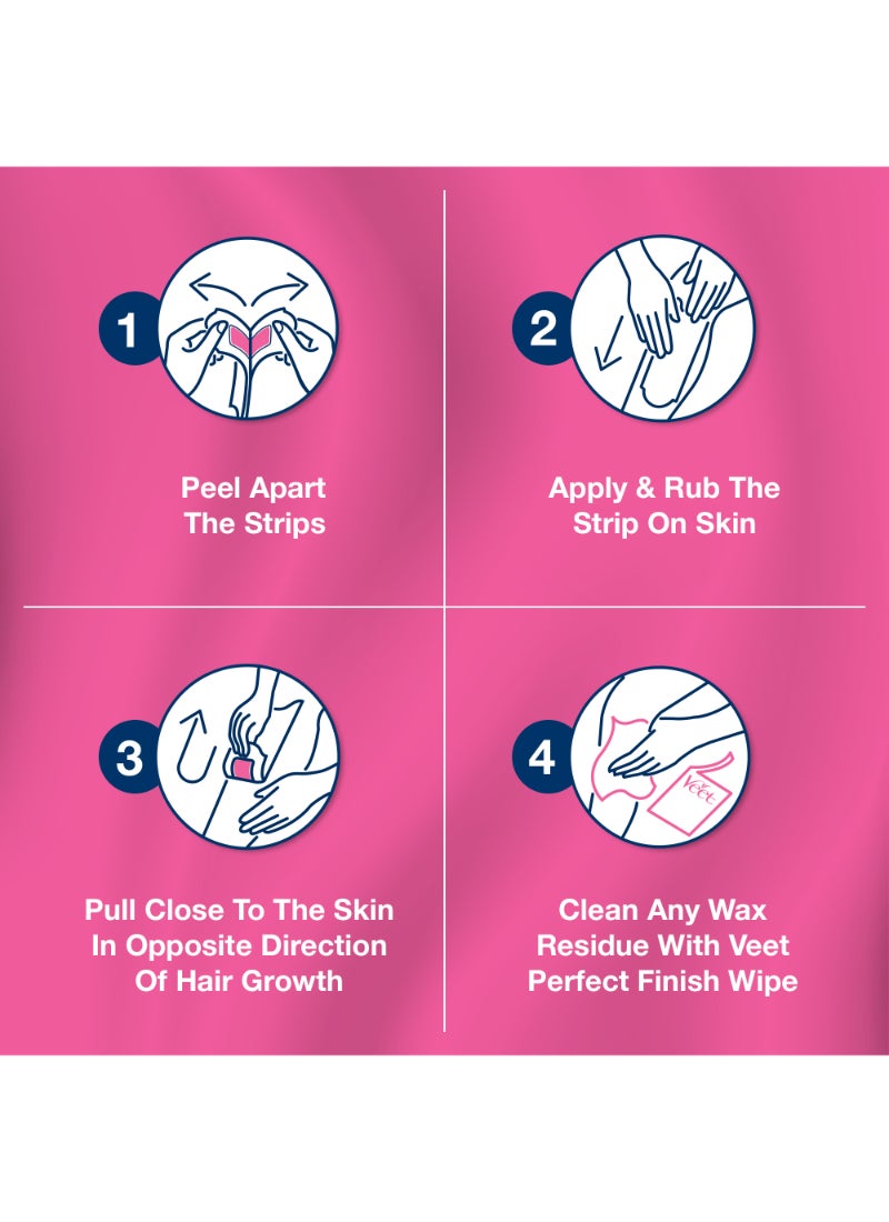 Veet Pure Legs And Body Wax Strips 20 Strips - Image 3