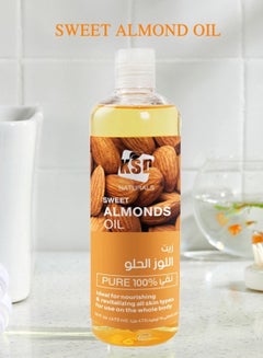 KSD Pure Moisturizing Almond Body Oil Clear 473ml  - Image 2