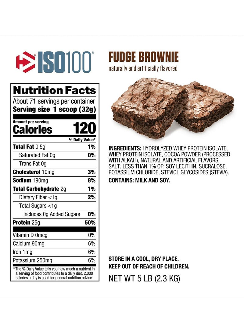 Dymatize ISO 100 Fudge Brownie 5 lbs - Image 3