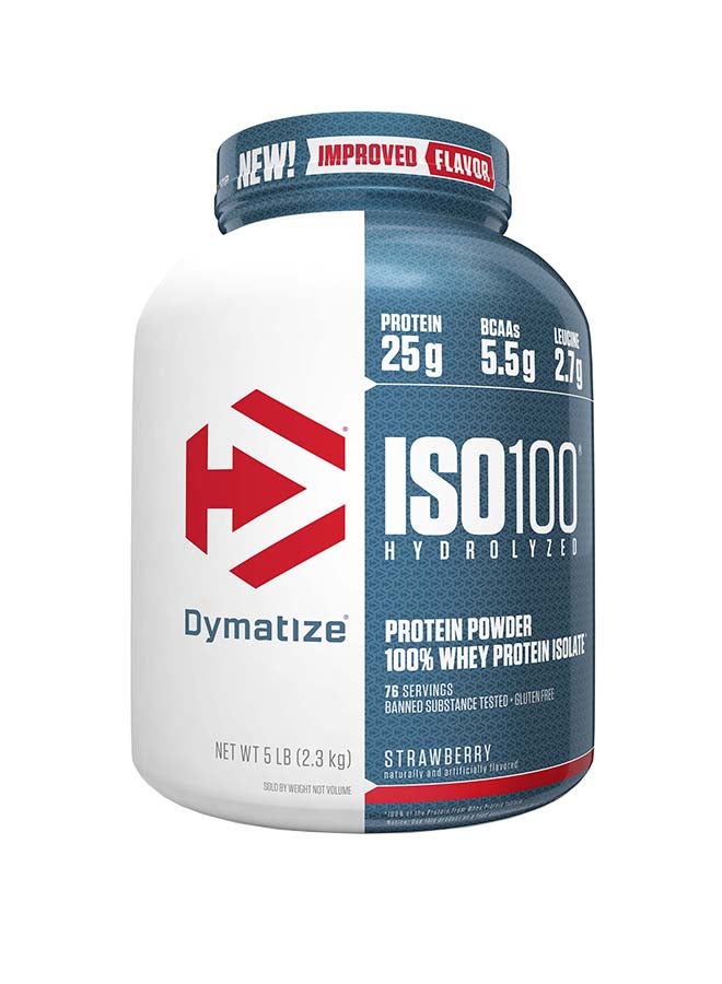 Dymatize Iso 100 Strawberry 5 Lbs  - Image 2