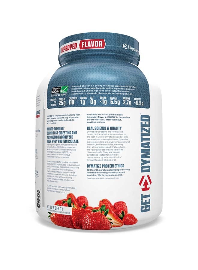 Dymatize Iso 100 Strawberry 5 Lbs  - Image 3