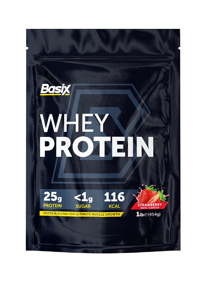 Basix - Whey Protein Strawberry Swirl 1Lb - Image 1