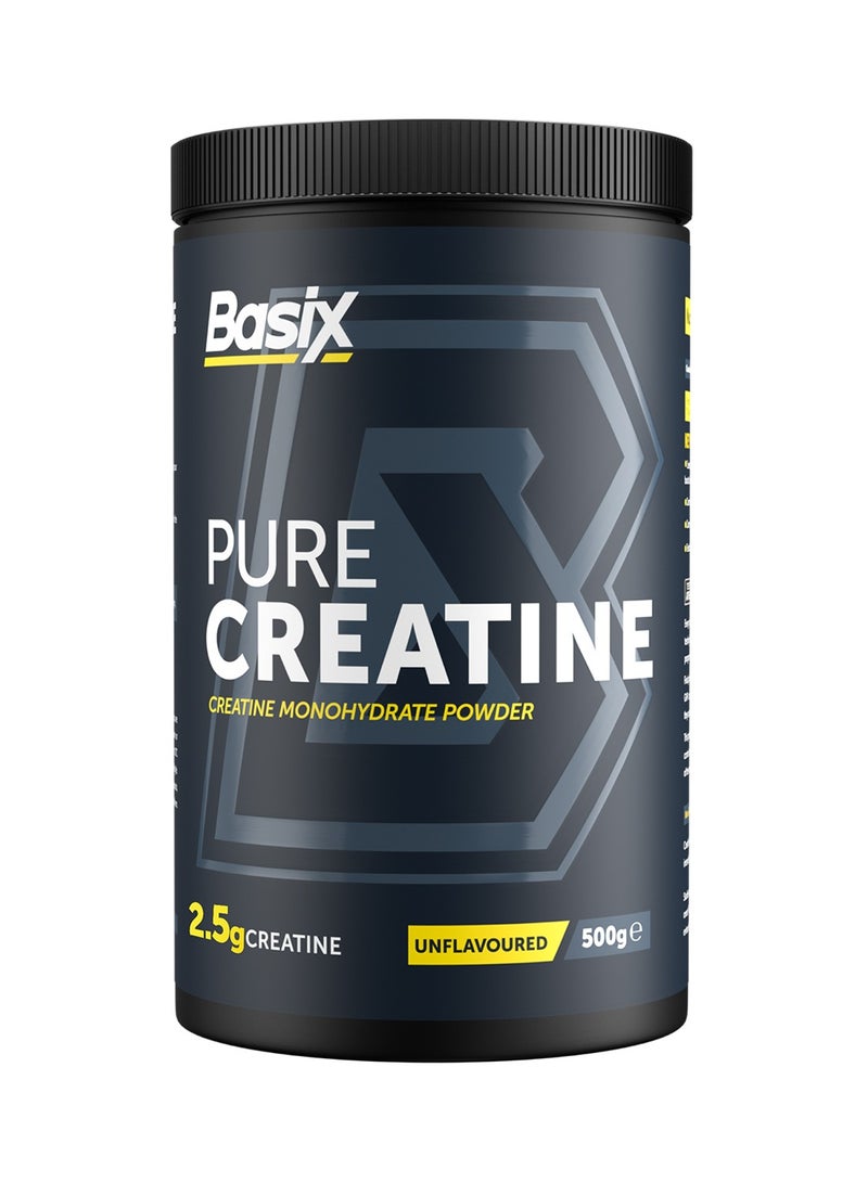 Basix - Pure Creatine Unflavored 500 Gm - Image 1