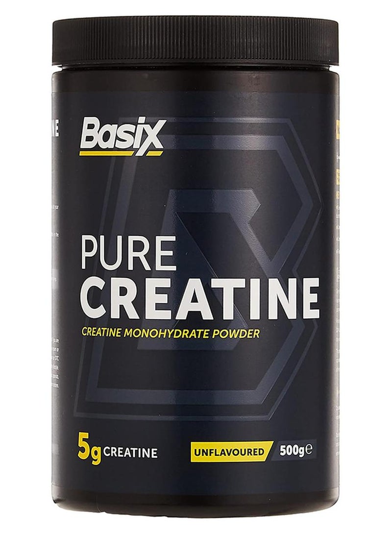 Basix Pure Creatine Unflavored 500 Gm - Image 1